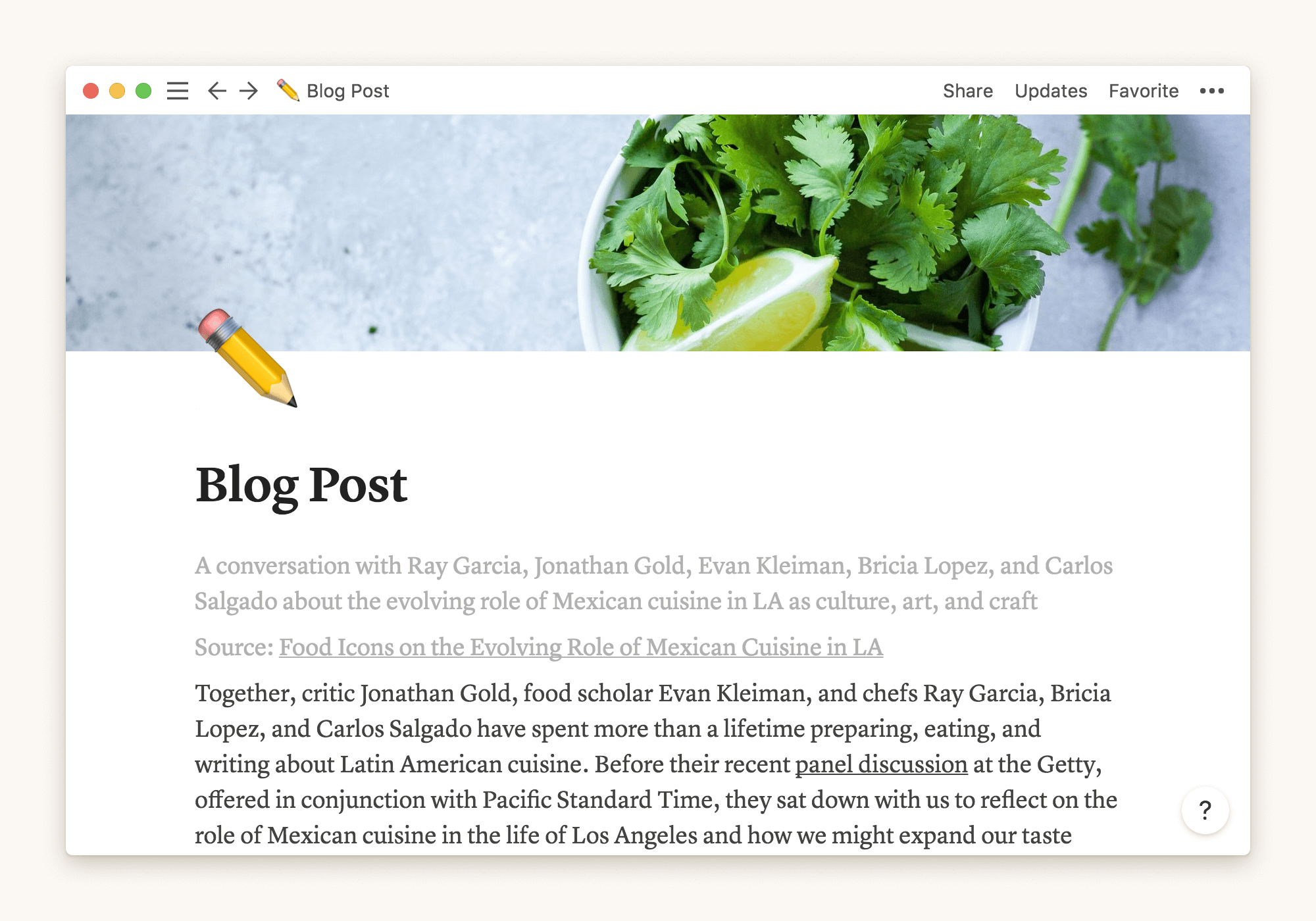 Writing in Notion