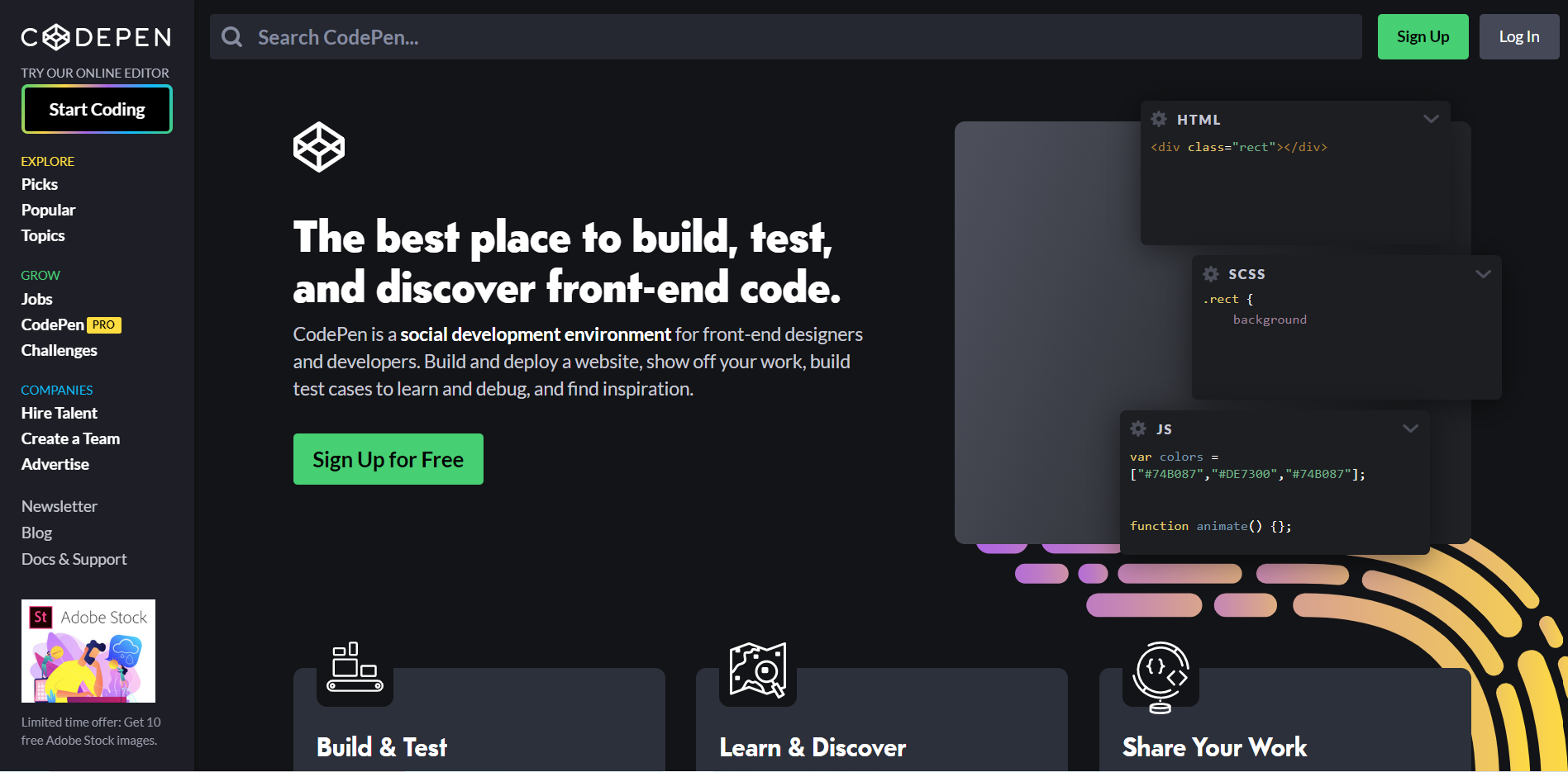 CodePen website