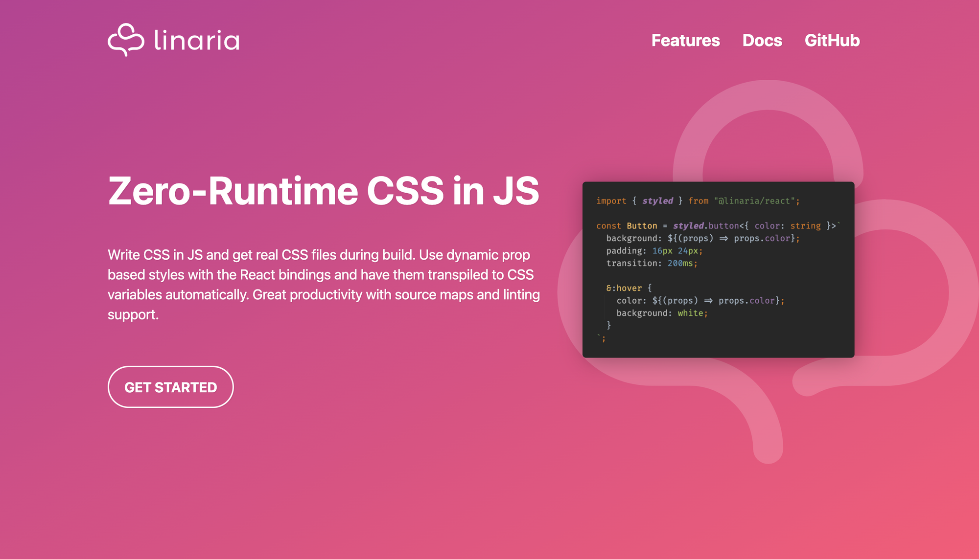 Linaria landing page